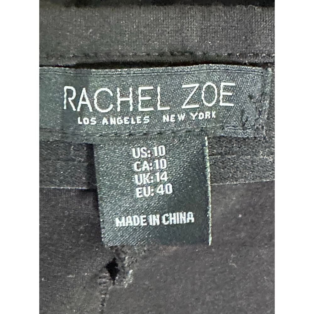 Rachel Zoe black wide legs pull on high waist pants size 10 - Picture 3 of 11